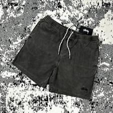 BRAND NEW STUSSY WIDE WALE CORD SHORTS CHARCOAL - 36
