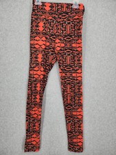 NEW LuLaRoe Kids Leggings Black/Orange Size One Size