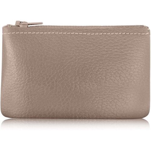 Women Slim PU Leather Wallet Card Holder Front Pocket Coin Purse with Keychain