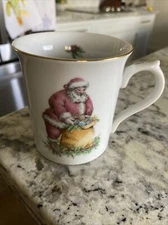 Vintage Santa with Toy Sack Mug 1992 Made In Japan The Cellar