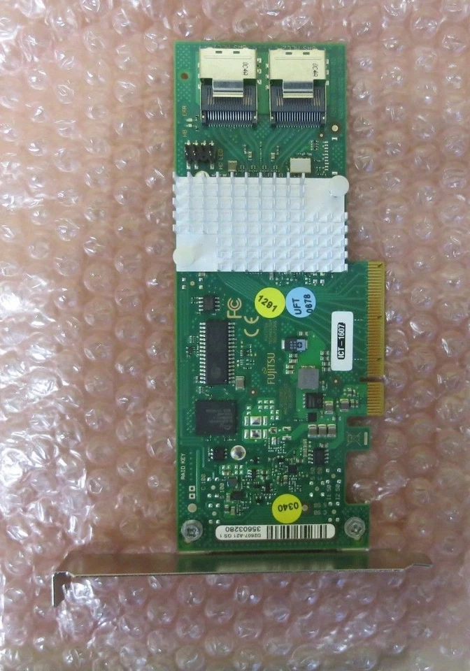 Fujitsu D2607 storage controller - SATA 6Gb/s  S26361-D2607-A21 S26361-F3554-E8  - Image 2 of 2