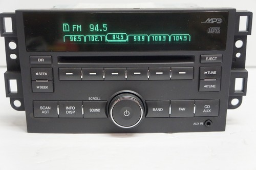 09 10 Pontiac G3 原始设备制造商工厂收音机fm Am 单cd Mp3 Aux P N 96 9 879 Ebay