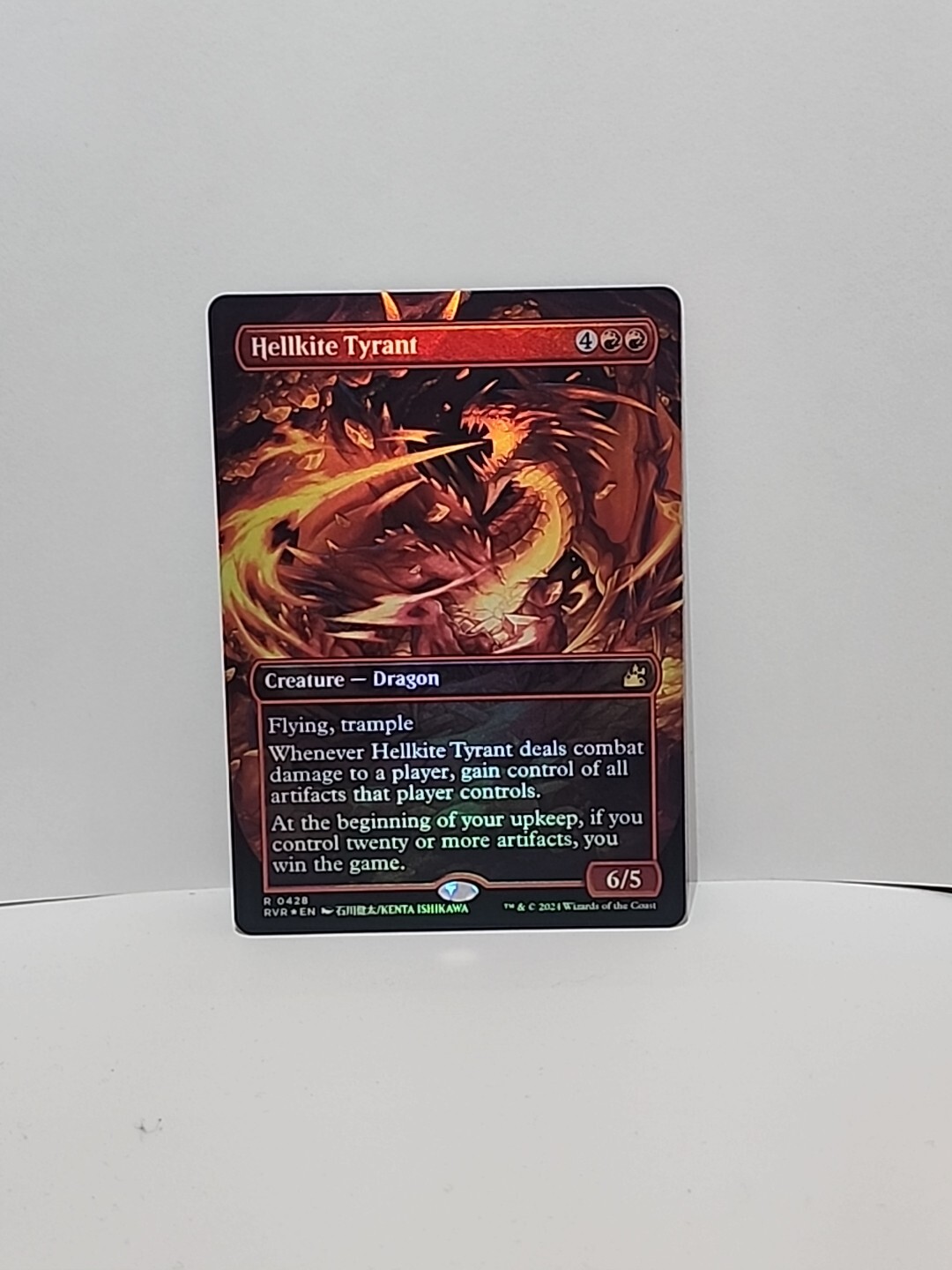 Hellkite Tyrant (Anime Borderless) Ravnica Remastered Foil