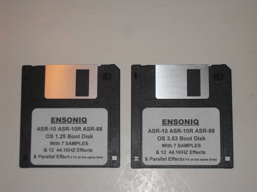 Ensoniq ASR-10 OS 3.53 Boot Disk and OS 1.25 Boot Disk with 7