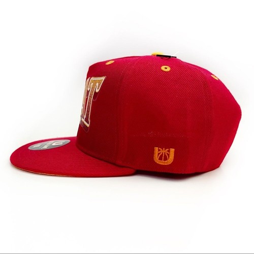 Miami Heat SnapBack Hat Mens NBA Basketball Cap Red Yellow Fan Gear Gift - Picture 5 of 10