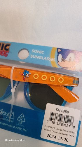 Sonic the Hedgehog 3D Kids' Wayfarer Sunglasses – Blue & Yellow - Picture 6 of 6