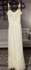 Vintage 70's Gunne Sax All Lace Cottagecore Prairie Hippie Maxi Sun Dress Sz 3