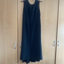 Marks And Spencer’s St Michael Black Gown Size 16 Full Length Low/ High Drop
