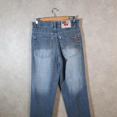 Vintage Southpole Embroidered Hip Hop Y2K Jeans Herren W30 L31 Blau AB1560
