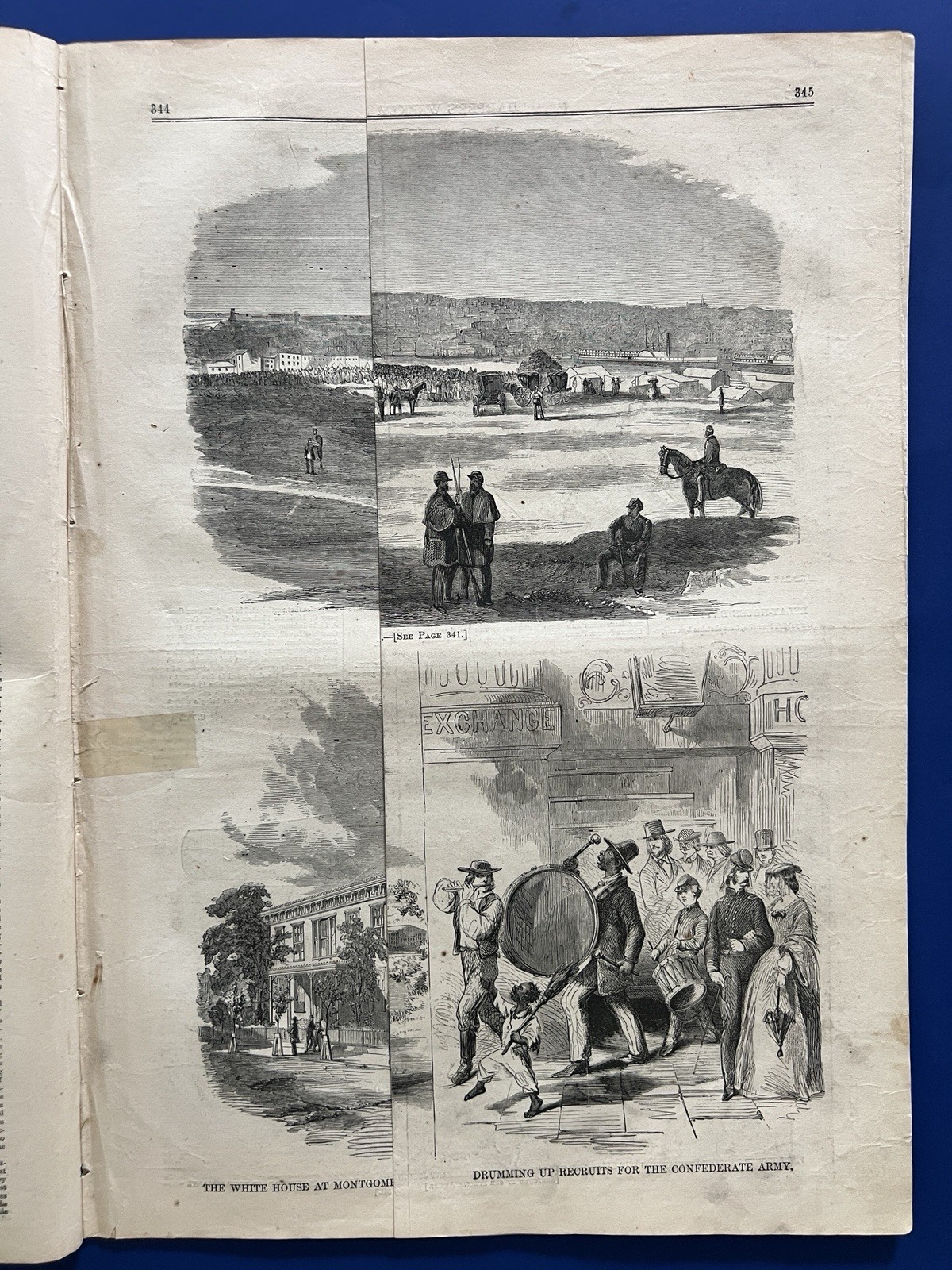 Harper's Weekly 6-1-1861 BUTLER 1st Civil War Victim CONFEDERATE CABINET ALABAMA