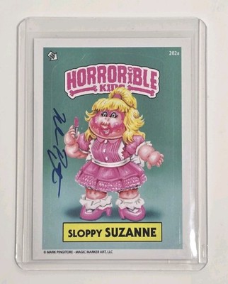 AUTO Mark Pingitore Horrorible Kids Sloppy Suzanne 202a Sticker
