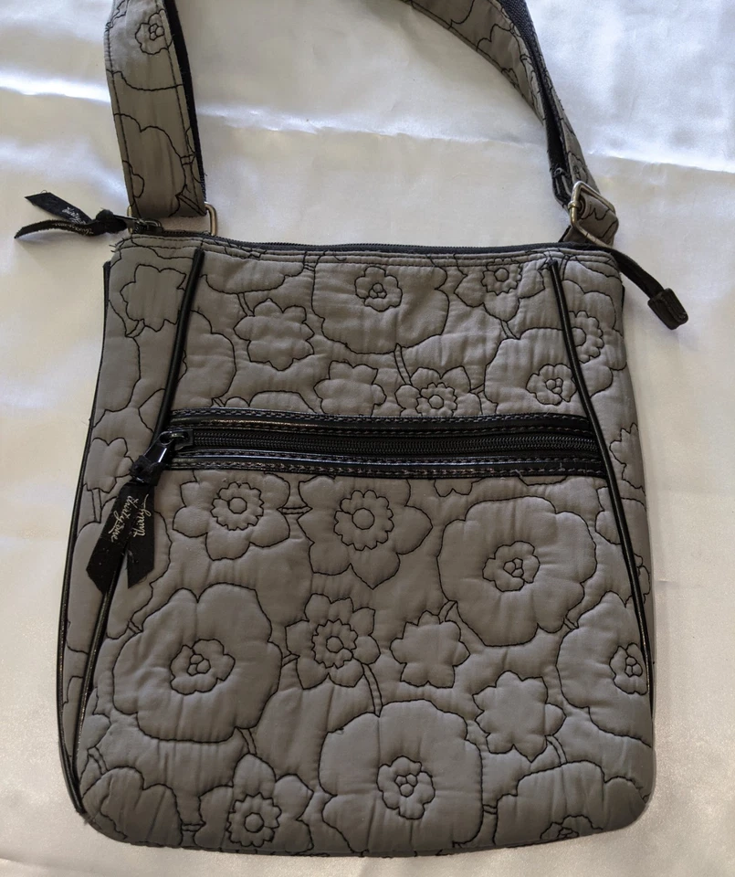 Bolso de hombro organizador bandolera floral amapola acolchada Thirty One para mujer Foto 2 de 4