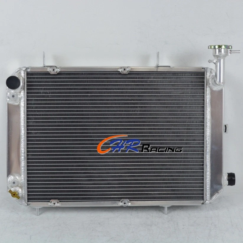 Radiador de alumínio + ventiladores para 1985-1989 Isuzu I-Mark/Chevy Spectrum/Geo Spectrum AT - Imagem 4 de 4