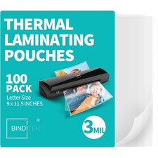 3 Mil Thermal Laminating Pouches, 9x11.5 Inches Laminating Sheets, for Letter...