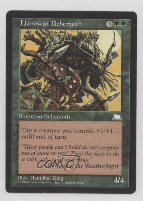 Llanowar Behemoth Magic: Weatherlight 1997