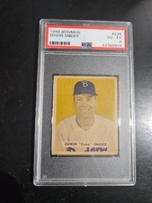 1949 BOWMAN DUKE SNIDER HOF RC ROOKIE BASEBALL CARD #226 *CENTERED* PSA 4 VG-EX