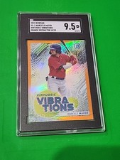 Marcelo Mayer 2022 Bowman Chrome Virtuosic Vibrations Orange 15/25 , SGC 9.5