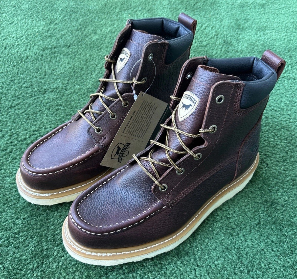 Red Wing Irish Setter Ashby Moc Toe Brown Soft Toe Boot Mens Size