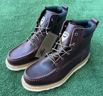 Red Wing Irish Setter Ashby Moc Toe Brown Soft Toe Boot Mens Size 8.5 D 83605