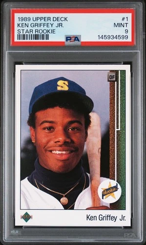 1989 UPPER DECK STAR ROOKIE #1 KEN GRIFFEY JR. ROOKIE RC PSA 9