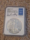 2016 Silver Eagle NGC MS70  FIRST Releases Signed by Edmund Moy -NGC/30TH ANN.