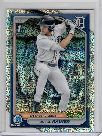 Bryce Rainer 2024 Bowman Chrome Draft #BDC-86 Sparkle Refractor 1st RC /200