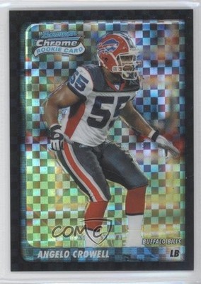 2003 Bowman Chrome X-Fractor 27/250 Angelo Crowell #156 Rookie RC 1u9