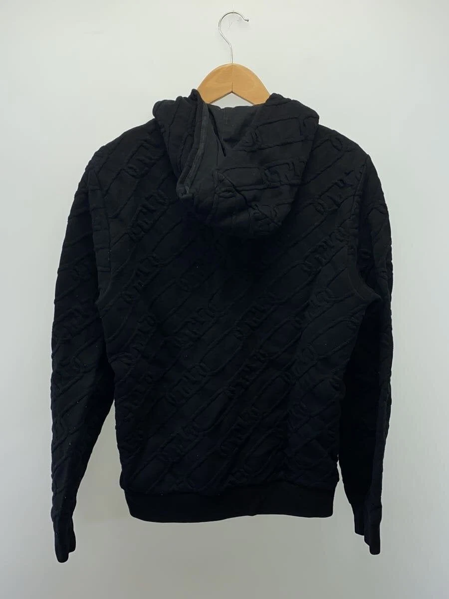 Felpa con cappuccio zip FENDI FY0984 AL27 S nylon nero usata