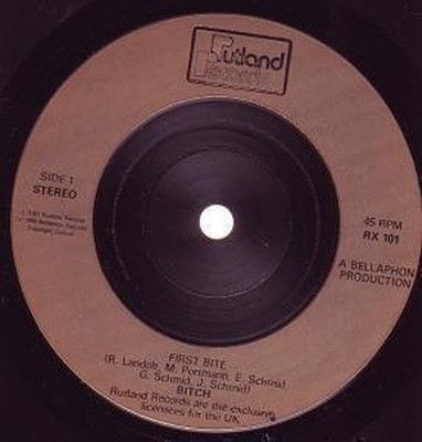 NWOBHM Bitch First Bite 7'' Vinyl UK Rutland 1981 7'' RX101