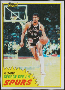 1981-82 Topps Basketball George Gervin #37 NM
