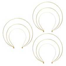 3 Pcs Crown Headband Goddess Headpiece Wedding Headbands Bridal Headpieces