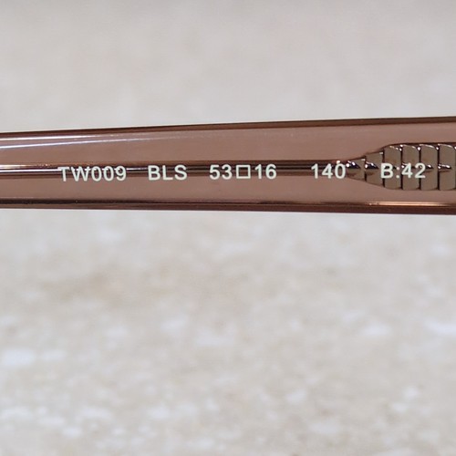 Ted Baker TW009 BLS Light Brown Marbled over Transparent Frames 53-16-140 - Picture 3 of 12