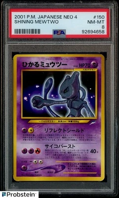 2001 Pokemon Neo 4 #150 Shining Mewtwo PSA 8 NM-MT