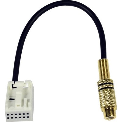Kabeladapter Chinch-Buchse > Quadlock Einsatz weiß 12p