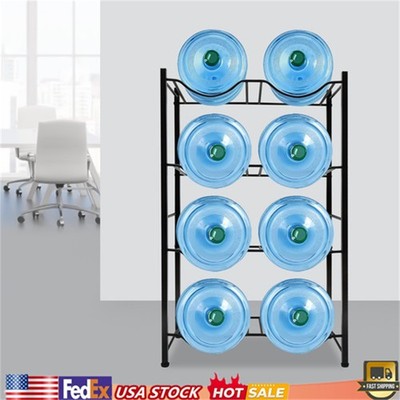 4-Tier Water Bottle Rack Heavy Duty 5 Gallon Water Jug Holder Storage Rack 100kg