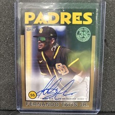 2021 Topps - 1986 design  Autographs Fernando Tatís Jr. #86A-FT Gold  1/50 