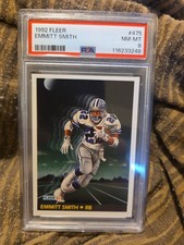 1992 Fleer #475 Emmitt Smith PSA 8 Dallas Cowboys Low Pop Rare Card