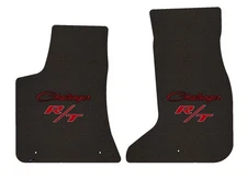 Lloyd Berber Front Mats for '17-22 Challenger w/Red on Black Challenger w/Red on