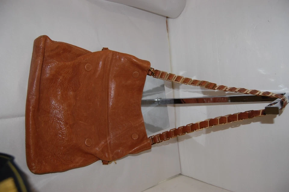 Tory Burch Louisa Leather Messenger Bag Crossbody Purse Womens Brown Leather - Image 4 of 4