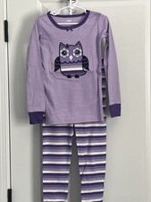 Gymboree Girls 2-Piece Long Sleeve Owl Gymmies Pajamas Size 5T NWT Purple/White