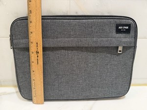 Heathered Gray JACK SPADE New York Zippered iPad Laptop Case 12.5” X  9.5” Bag