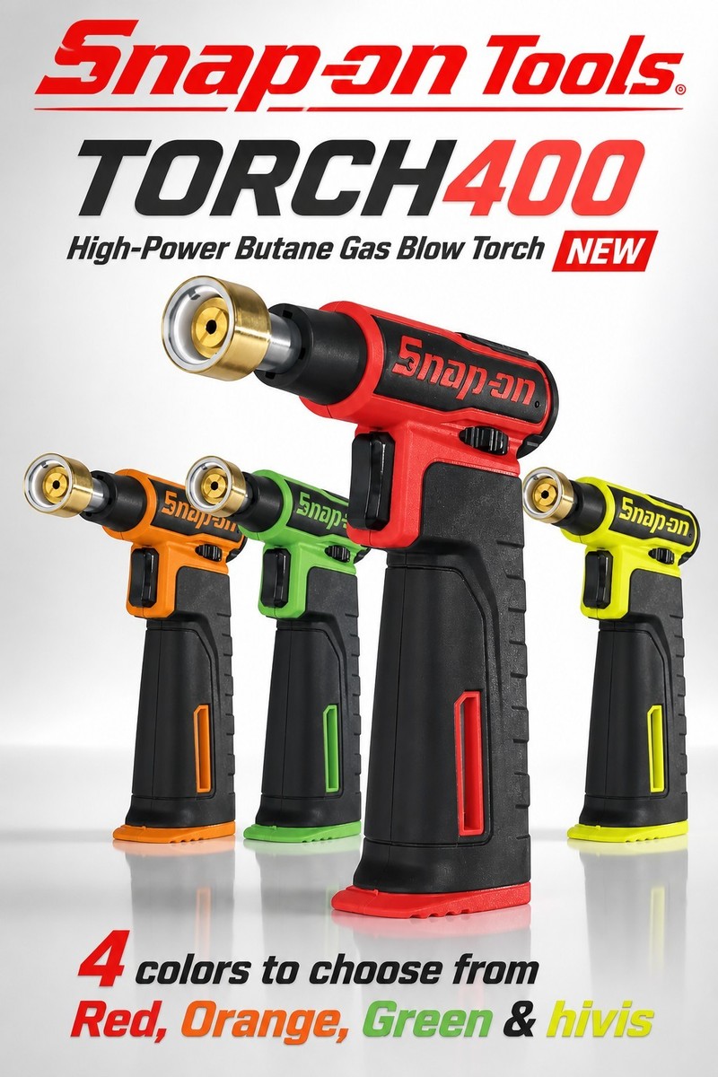 Snap-On TORCH400, 4 colors to choose High-Power Butane Gas Blow