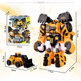 Tobot V Galaxy Detective Car Transform Robot Dozer Golden Edition Without Box