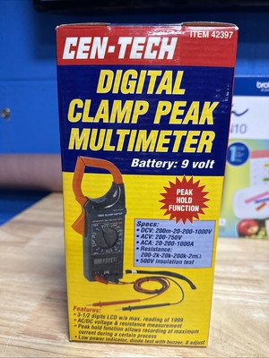 CEN-TECH Digital Clamp Multimeter (DT-266D) DT260D ITEM 42397