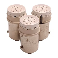 Lot of 3 Idec LSPD-2W Pushbutton LED Bulb, White, 24VDC, 22mm Mount