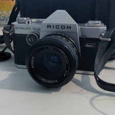 Ricoh Singlex TLS SLR Camera Black Silver with Accura 35mm f/2.8 Lens