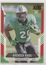 2021 Score Rookies Red Brenden Knox #366 07rd
