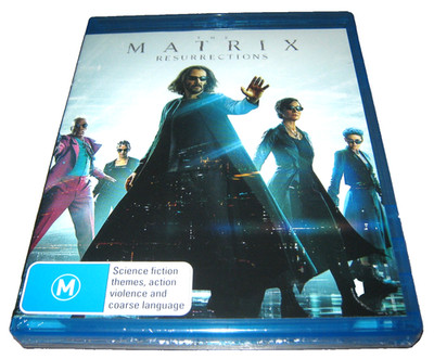 Matrix Resurrections - Keanu Reeves - Blu-Ray - New Sealed - Region B