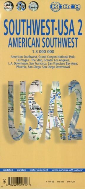 USA Southwest - American Southwest, Borch Map (Sheet map, folded)
