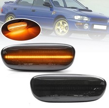 2X Schwarze Seitenblinker Blinker links rechts passend für Subaru Impreza 93-01